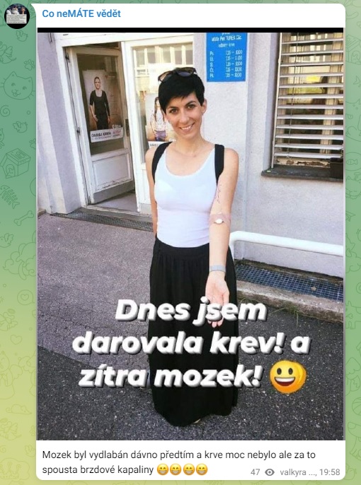 Pekarova zitra daruje mozek